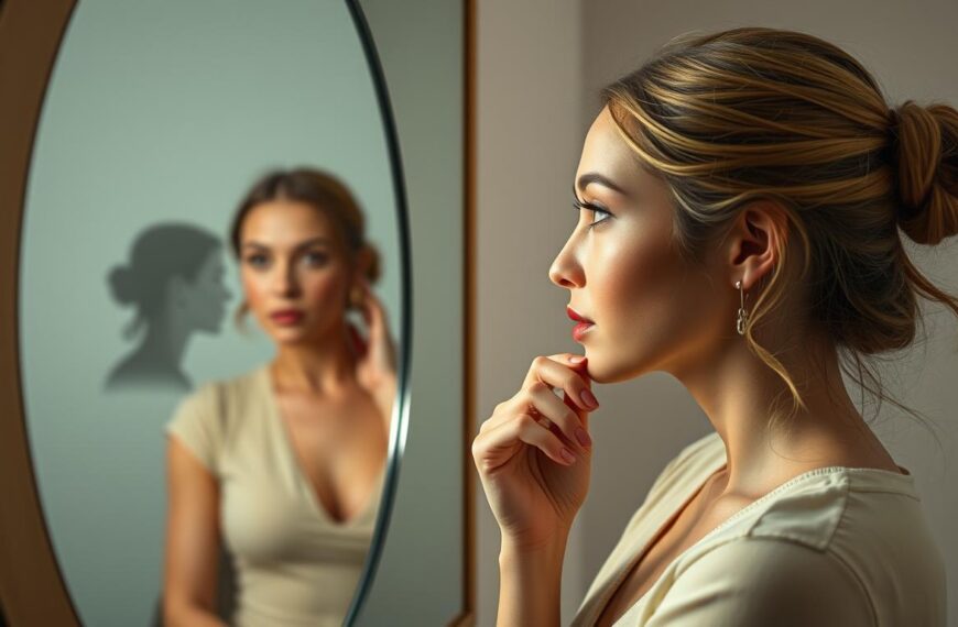 Kobieta zastanawiająca się nad typami kobiecości