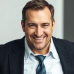 Mężczyzna w garniturze z fałszywym uśmiechem - typowe cechy psychopaty jak pokonać psychopatę