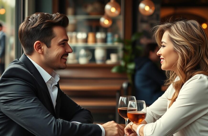 Para podczas rozmowy pokazująca sztukę uwodzenia w praktyce