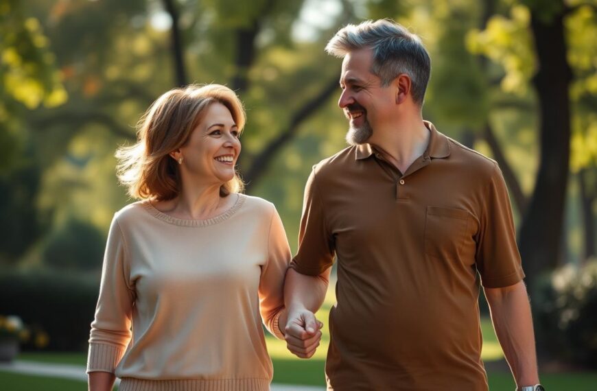 Para poznana na Tinderze, trzymająca się za ręce podczas spaceru - miłość z tindera