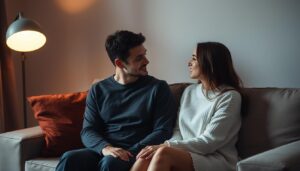 Para rozmawiająca ze sobą, rzecz która może wzniecić ogień w związku to szczera komunikacja