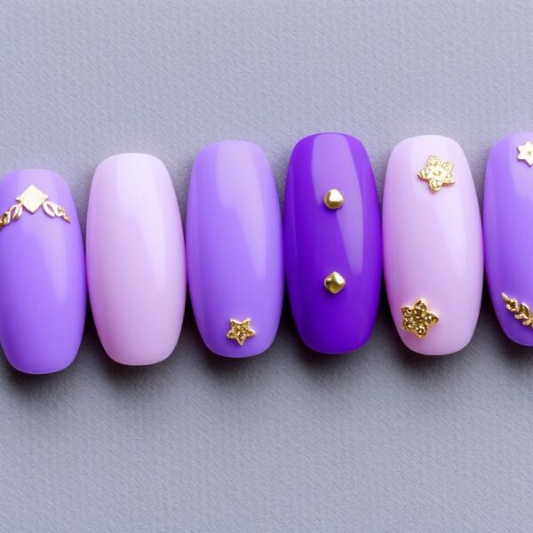 Fioletowe paznokcie: TOP 15 Inspiracji [Hybrydy, Wzory, Złote]
